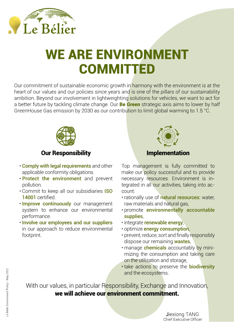We are environment committed